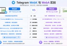 Telegram WebK 和 WebA 哪个好用?网页版区别详解-电报中文官网 - 纸飞机中文资讯网